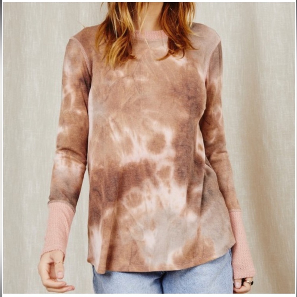 Ces Femme tie dye long sleeve top 1X